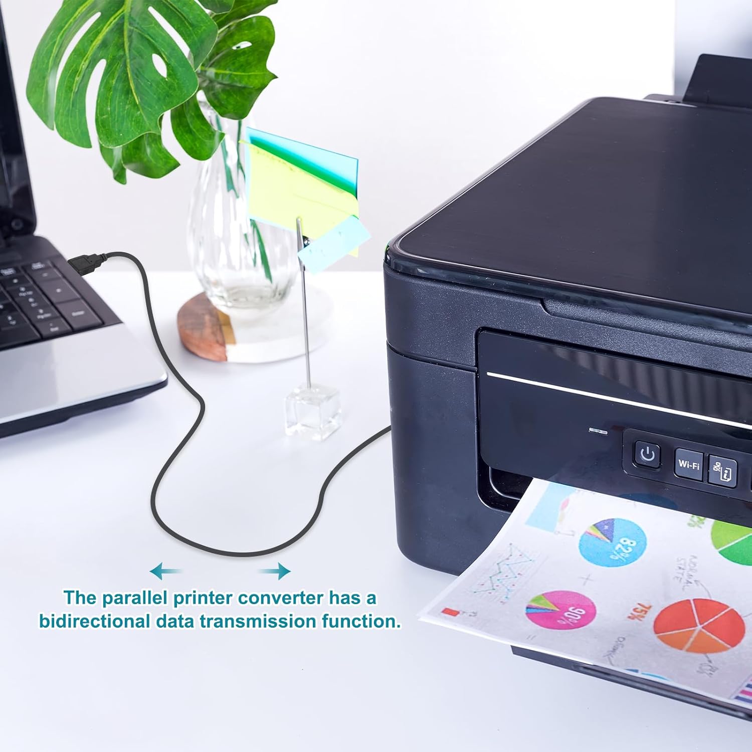 sourcing map DB25 25-Pin Parallel Port Printer Cable, 8.9ft(2.7m) DB25 Male to Female 25 Pin Converter with Nickel-Plated Connectors for Scanners Printers Beige - Image 4