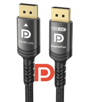 10K 8K DisplayPort 2.1 Cable 54Gbps...