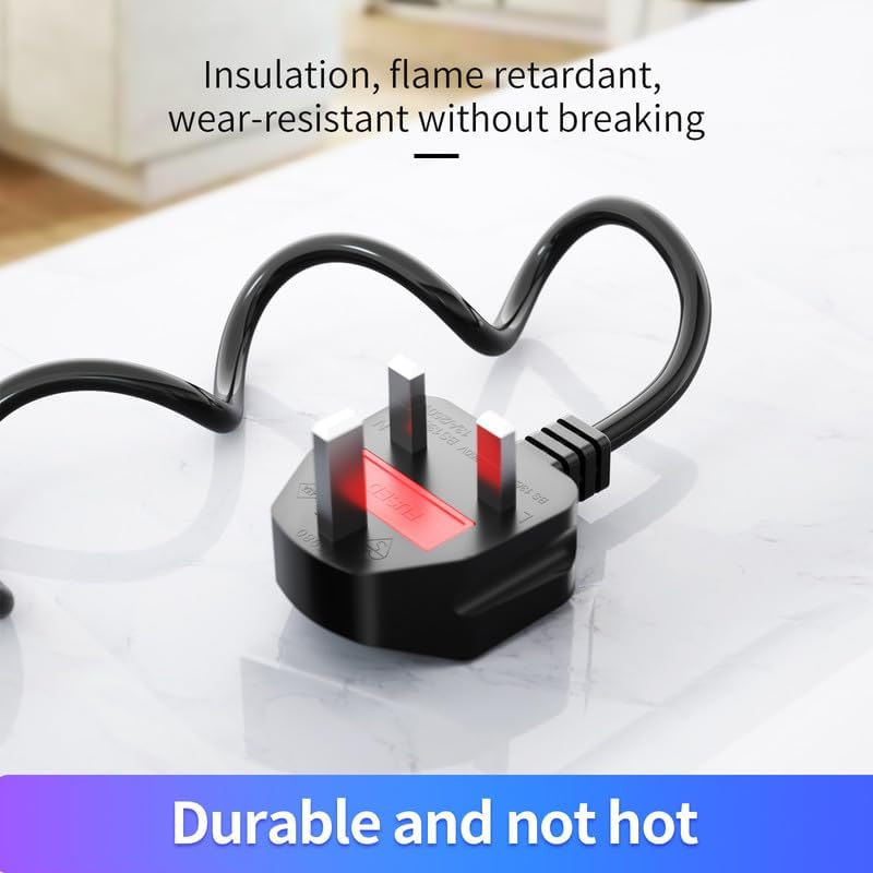 CYD 10FT Long Printer Power Cord, 3 Prong Mickey Mouse AC Power Cord Compatible with Epson Printer WF-2830, WF 7840, WF 4740, WF 4830, WF 2850, ET 4750 Power Cable (IEC320 C5 to NEMA 5-15P), 1Pack - Image 8