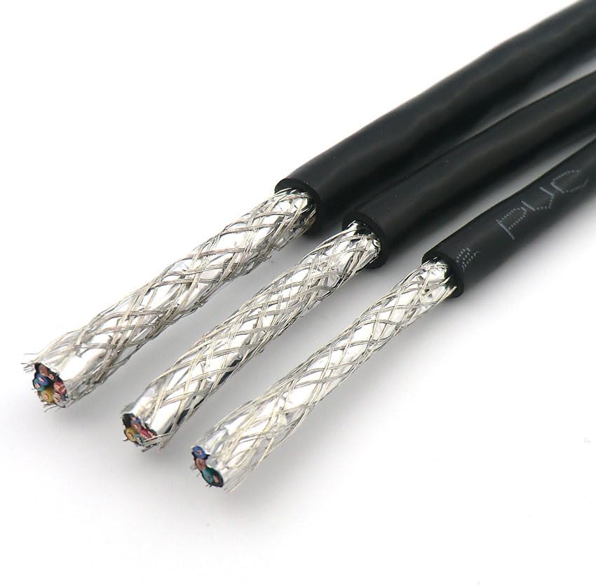 Shielded Wire Twisted Pair Cable 0.5mm² 4,6,8 Core With Pure Oxygen Free Copper Double Shield 485 Signal Control Wire 20AWG (Color : 5m, Size : 8-core 0.5mm2) - Image 2