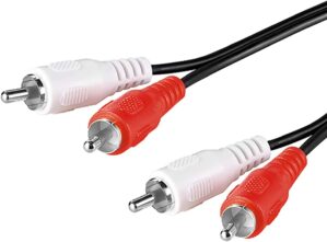 2RCA to 2RCA Cable 1m, 2 RCA Male t...
