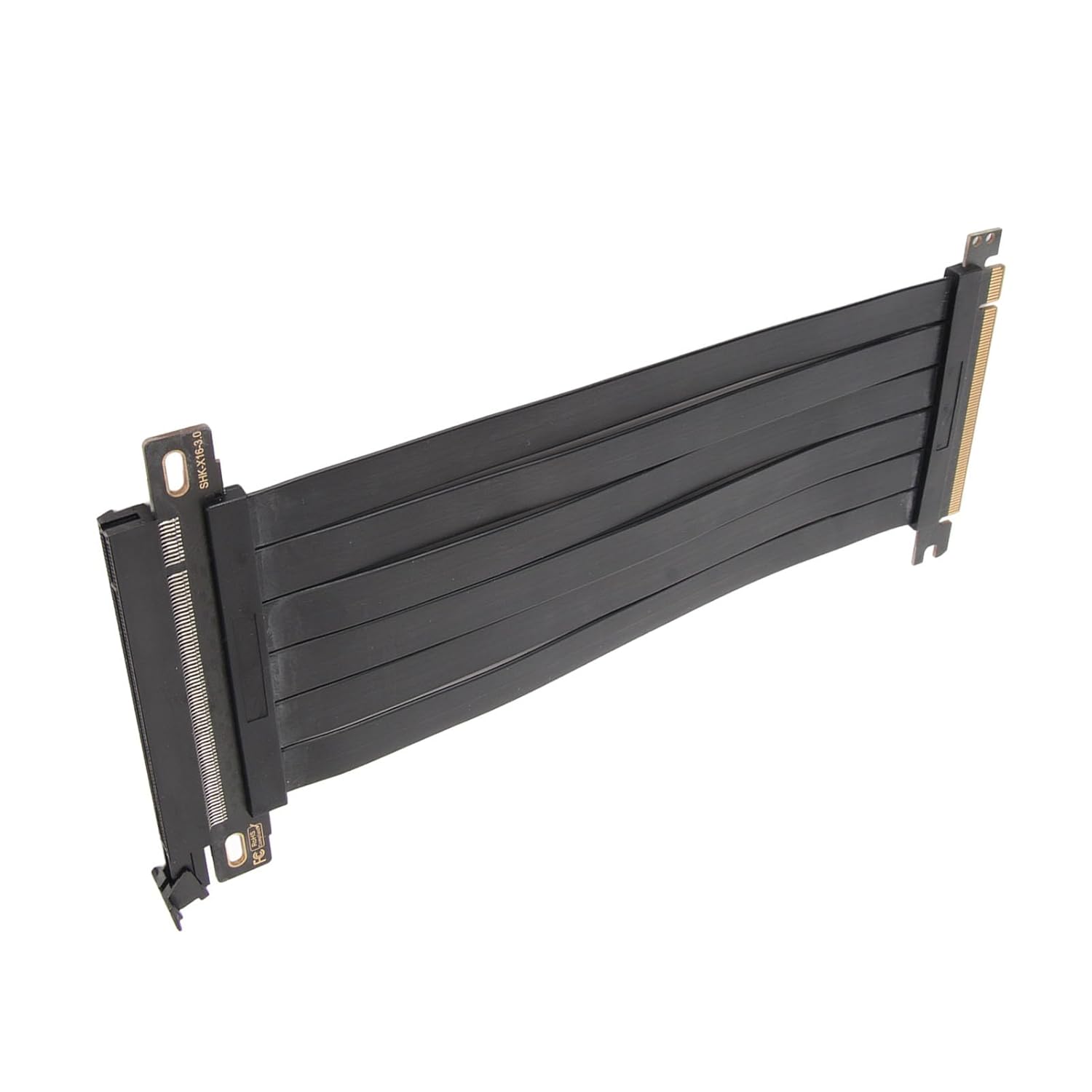 180 Degree EMI Shielded PCIE 3.0 X16 Cable, High Frequency PCB Design, Easy Plug and Play Use, Compatible with All Graphics Devices (40cm) - Image 8