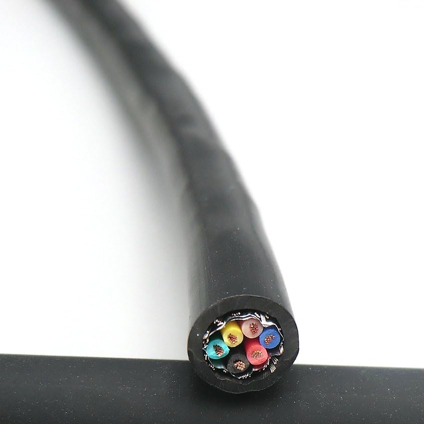 Shielded Wire Twisted Pair Cable 0.5mm² 4,6,8 Core With Pure Oxygen Free Copper Double Shield 485 Signal Control Wire 20AWG (Color : 5m, Size : 8-core 0.5mm2) - Image 4