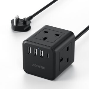 Extension Lead with 4 USB Slots, 4 ...