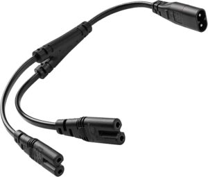 IEC320 C8 to 2X C7 Y Splitter AC Po...