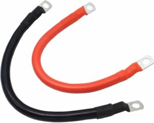 2pcs 4AWG Car Battery Cables 30cm R...
