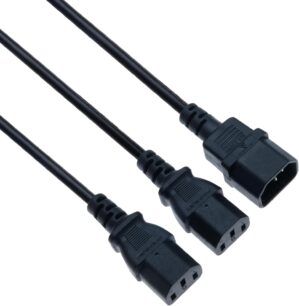 Power Extension Dual Y Splitter Cab...