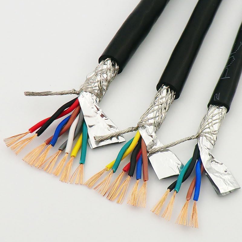 Shielded Wire Twisted Pair Cable 0.5mm² 4,6,8 Core With Pure Oxygen Free Copper Double Shield 485 Signal Control Wire 20AWG (Color : 5m, Size : 8-core 0.5mm2) - Image 6