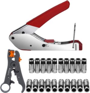 Preciva Coax Cable Crimper, Coaxial...