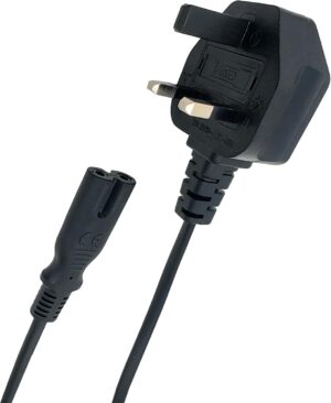 UK 3-Pin Plug to IEC C7 Figure 8 Po...