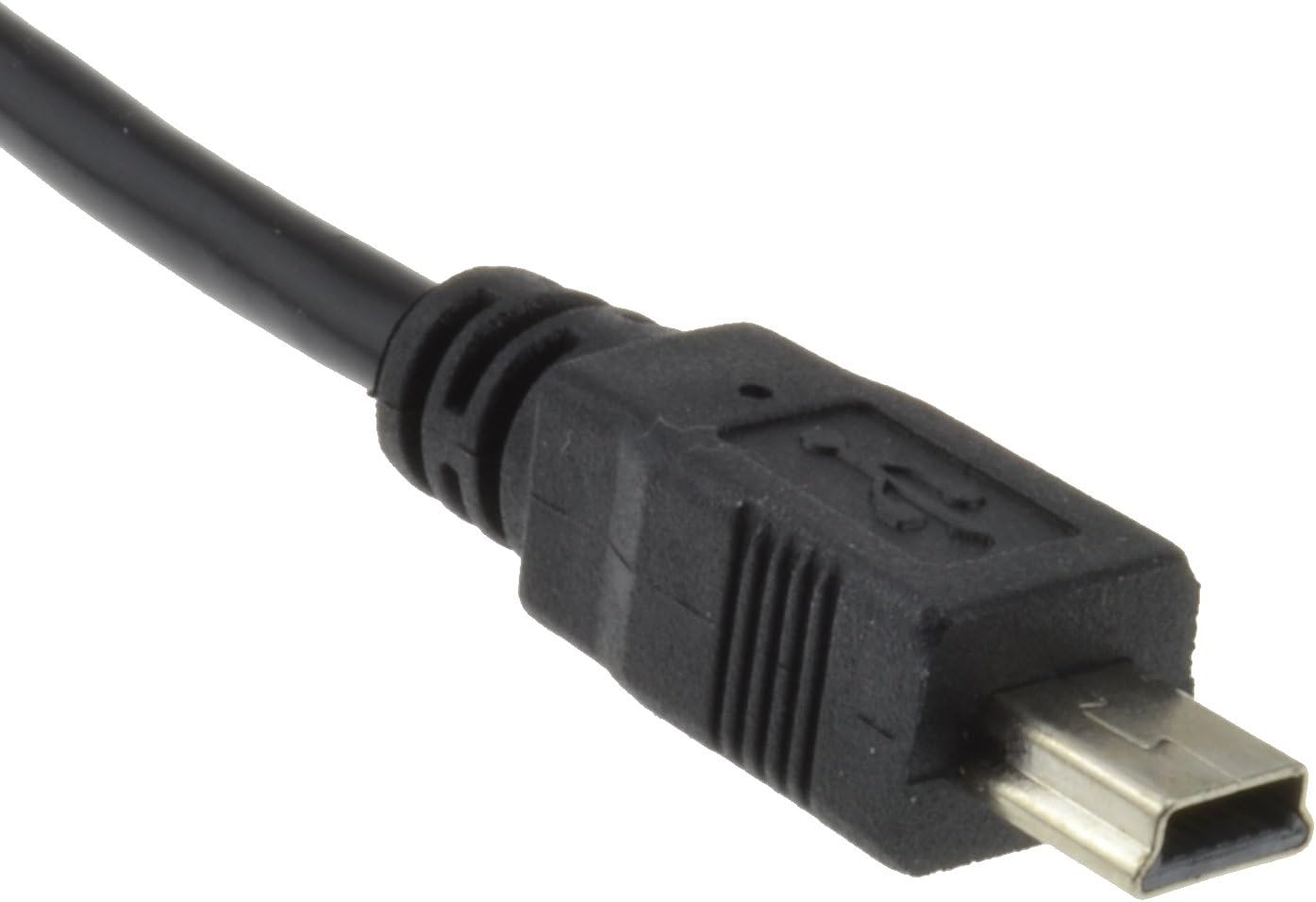 kenable - USB 2.0 24AWG Hi-Speed A to Mini-B 5 Pin Cable | Power & Data Transfer | Compatible with Digital Cameras | Shielded for Durability, Black, 2m - Image 3
