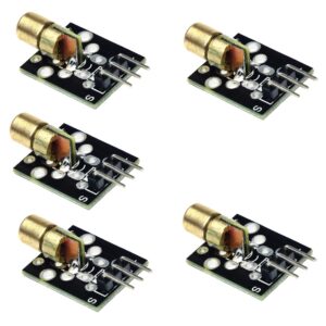 Hailege 5pcs 5mW 650nm Red Dot Lase...