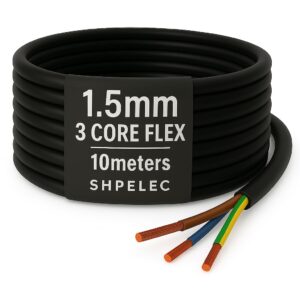 SHPELEC® Flexible Black Cable 3183...