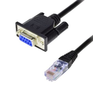 RJ45 to RS232, DB9 9-Pin Serial Por...