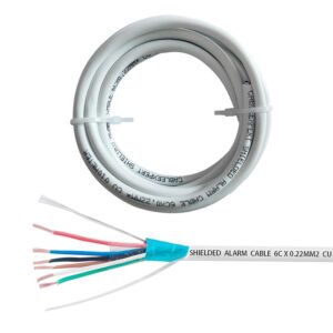 Shielded Alarm Cable, 6C×0.22sqmm,...