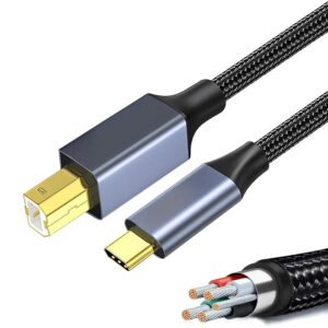 2M USB B to C Printer Cable –...