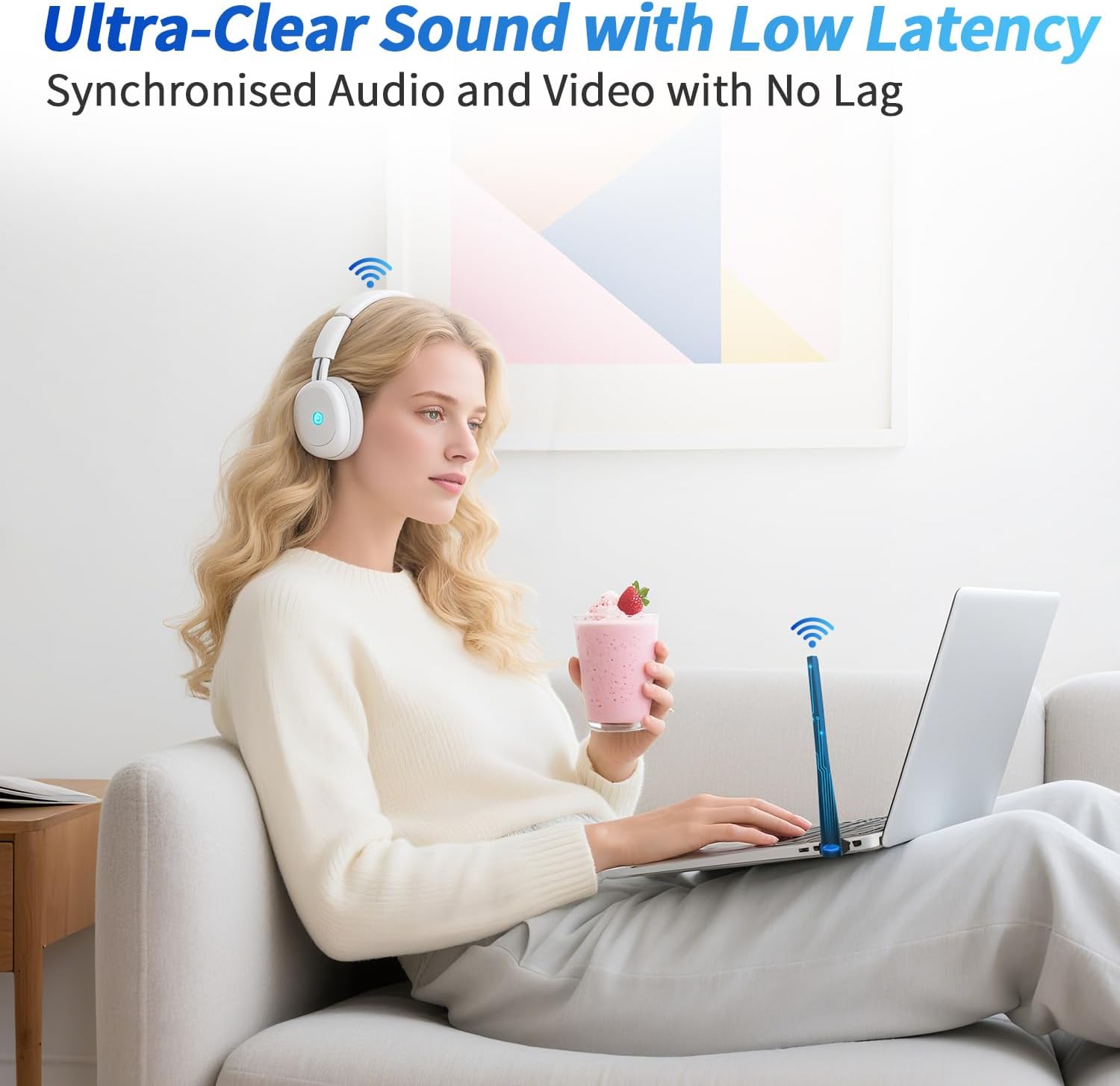 Long Range Bluetooth 6.0 Adapter for PC, Built-in PA for 5dBi High-Gain Wireless USB Dongle for Windows 11/10/8.1 Laptop Desktop, Plug & Pair w/Bluetooth Headphones Speaker Keyboard Mouse - Image 7