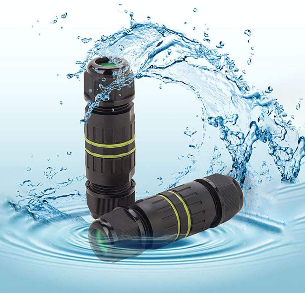 CTRICALVER 3 Pcs IP68 Waterproof Junction Box | M16 Outdoor Cable Connector Weatherproof Electrical Connector External Sleeve Coupler, A.W.G: 20-15, for 2 PIN/3 PIN Docking Cables - Image 4