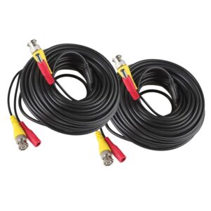 2 Pack 5M / 16 feet BNC Video Power...