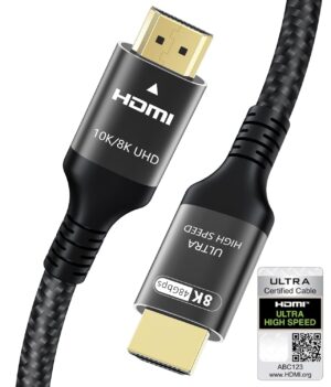 Certified 10K 8K HDMI 2.1 Cable 3M,...