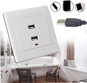 CULER 1PC Dual USB Wall Socket Char...