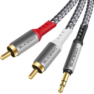 Phono to 3.5mm Jack Cable 2x RCA to...