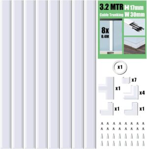 MUDEELA Cable Trunking Kit, 3.2 Met...