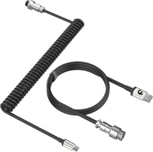 MAMBASNAKE C01 Coiled Keyboard Cabl...