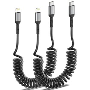 ULIFTUS Coiled USB C to Lightning C...