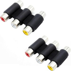 2 Pack RCA Female to Female Coupler...