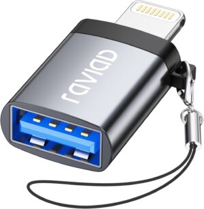 RAVIAD Lightning to USB Adapter 1Pa...