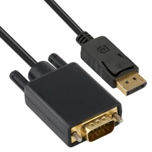 DisplayPort to VGA 1.8M Cable, Disp...