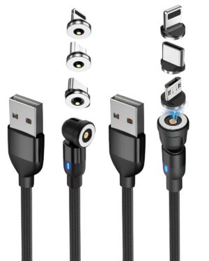2 Pack Magnetic Charging Cable 1M &...