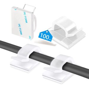100PCS Large Cable Clips, Self Adhe...