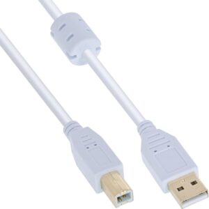 InLine 10m USB 2.0 A to B Cable Whi...