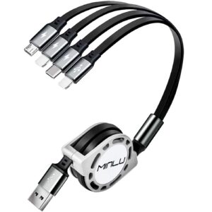 Minlu Multi Charger Cable, 4 in 1 R...