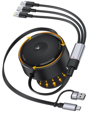 100W 6-in-1 Retractable Multi Charg...