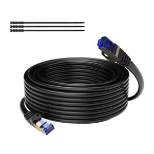 CAT7 Outdoor Ethernet Cable 10m-Bla...