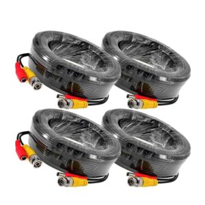 4 Pack 10M / 32 feet BNC Video Powe...
