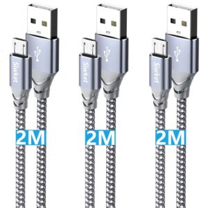 Micro USB Cable 3Pack 2M Braided US...