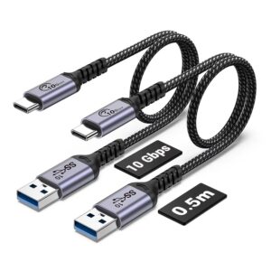 USB C Data Cable 10Gbps [1.5ft 2 Pa...