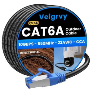 Cat 6A Outdoor Ethernet Cable 50m, ...