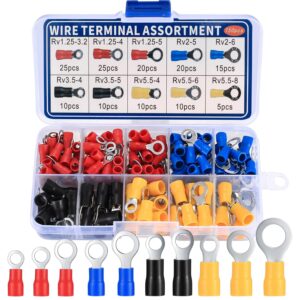 150 Pcs Ring Crimps Terminals Conne...