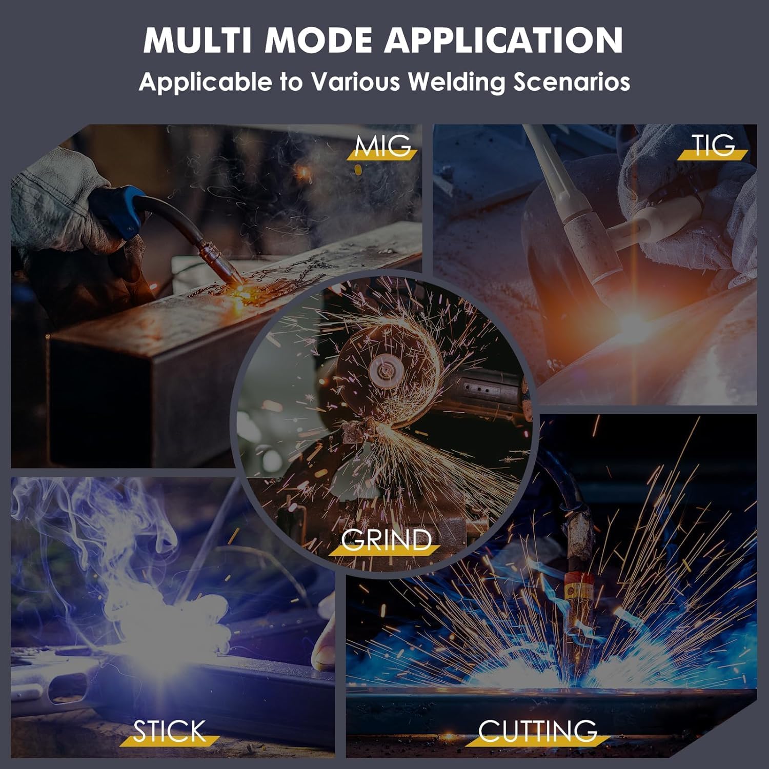 Welding Helmet Auto Darkening True Color Large Viewing, Welding Hood Solar/Rechargeable Battery Powered, Wide Shade 4/5-13 with 4 Arc Sensor, Optical Clarity Welder Mask for TIG MIG Stick - Image 8