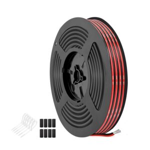 0.33 mm² 22 AWG Red and Black Sili...
