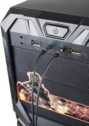 Headphone Mic Splitter 3.5mm Jack A...