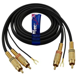 5m Vinyl Player Cable with Twin Red...