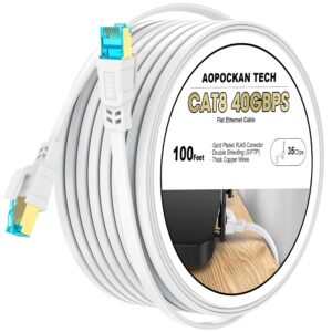 Cat 8 Ethernet Cable 100 FT, Heavy ...