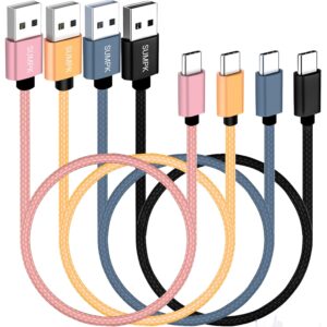 USB C Cable 50cm 4 Packs, 18W Short...