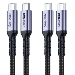 240W USB C Cable 1m 2 packs, USB 4 ...